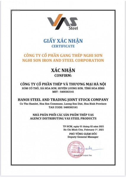 Chứng nhận 01