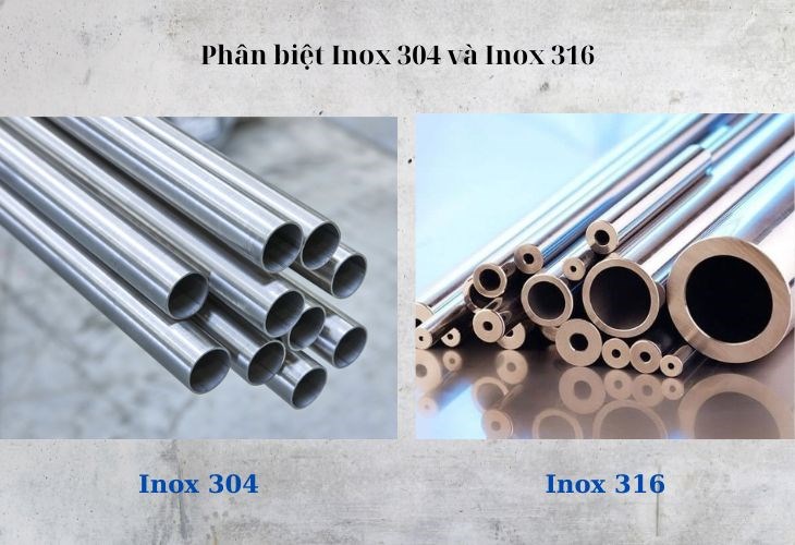 Cách phân biệt hai loại inox